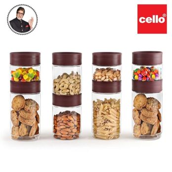 CELLO MODUSTACK ROUND STORAGE CONTAINERS