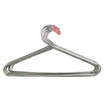 PREMIUM PINK CAP STEEL HANGER BABY SIZE (Pack of 12ps)