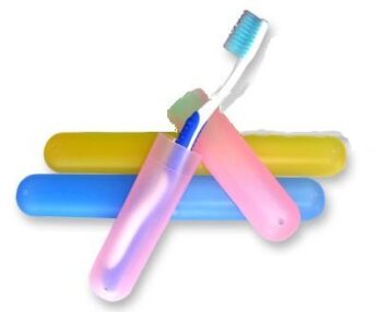 Plastic Toothbrush Holder Multicolor (Pkt Of 4Ps)