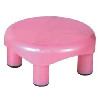 RATAN Plastic Bath Stool Round (Patla) With  Big Size Strong 5 Legs Multipurpose Stool for Home (Pack Of 1Pcs)