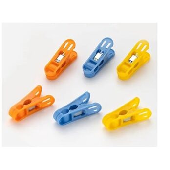 SAHYOG PLASTIC Plastic Rajwadi Cloth Clips For Cloth Drying Multicolor (Pkt Of 12Ps)