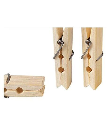 Natural Wooden Clips ( Pegs ) for multipurpose ( Pkt Of 24Ps) - Image 7