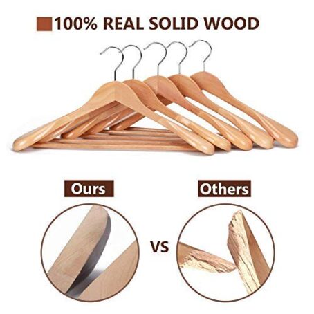 Wooden Suit Hanger With Plastic Sleeve - Image 5