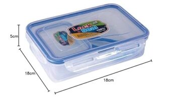 Ski Lock &Seal 800Ml +125Ml Plastic Lunch Tiffin Box