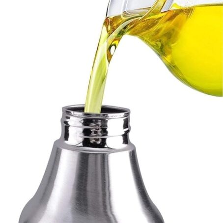 Stainless Steel Leakproof Oil Dispenser 1000Ml  for Kitchen, Stainless Steel Oil Container with Lid (Pack Of 1Pcs) - Image 6