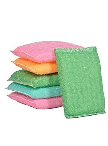 Heavy Quality Scrubber Pad Multicolor (Pack Of 4Ps)