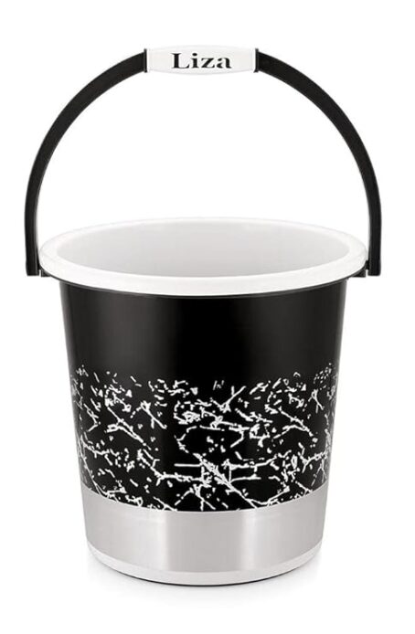 LIZA Bastian Plastic Bathroom Set - Bucket 20 LTR, Tub 18 LTR, Dustbin, Patla, Soap Dish & Mug 1ltr, Heavy Duty, Large Capacity (Set of 6 ps) - Image 6