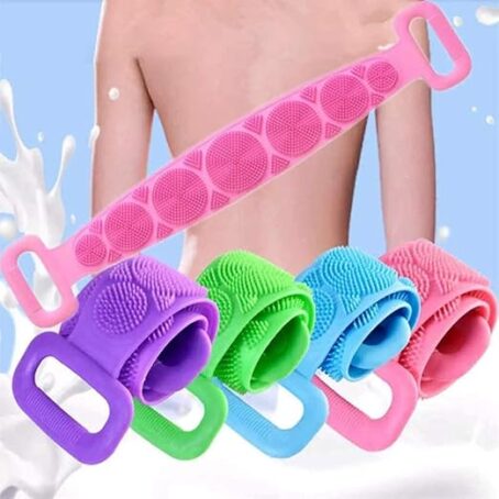 Silicone Body Back Scrubber, Double Side Bathing Brush - Image 5