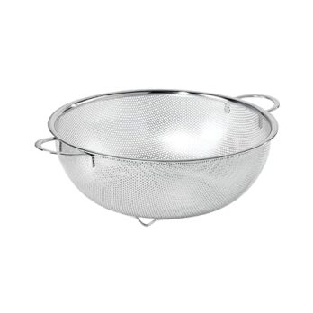 Multipurpose Stainless Steel Collander for Washing Fruits, Vegetables Filter Easily in The Kitchen Bowl