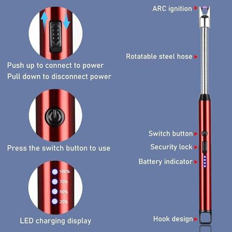 Steel Electric Gas Lighter - Image 4