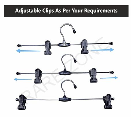 Sanjar Plastic Clip Hanger With Plastic Clips (Pack of 12pcs) - Image 2