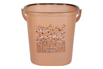 Nayasa Plastic Funk Bathroom Set  6 Piece (Brown)