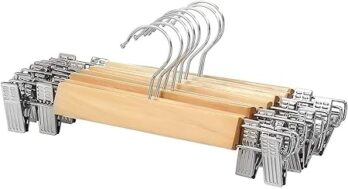Wooden Clip (Non Slip Grip) Hanger (Pack of 6ps & 12ps)