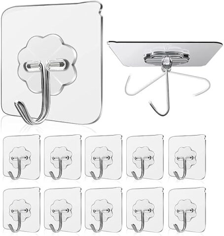 Transparent Wall Hook Heavy Duty (Pkt of 6ps) - Image 2