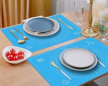 Non-Stick Silicone Reusable Pastry Fondant Dough Roti Chapati Rolling Baking Sheet Mat with Measurements 50 * 40 cm (Pack Of 1Pcs)