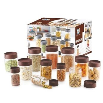 SKI Modular Stackable Plastic Containers (Pack Of 3Ps)