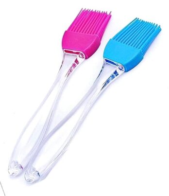 Multi-Purpose Silicone Oil Brush With Acrylic Handle (Small 8inch)