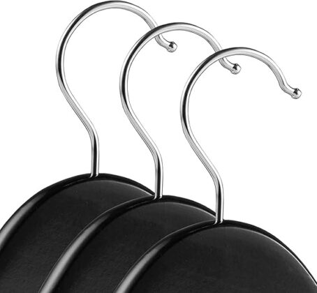 Wooden Black Hanger (Pack of 6ps) - Image 3