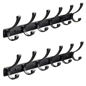Stainless Steel Wall (Khuti) Black For Cloth Hanging (Pack Of 1Pcs)