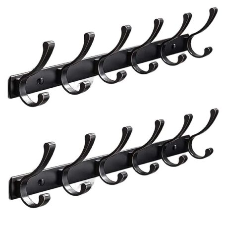 Stainless Steel Wall (Khuti) Black For Cloth Hanging (Pack Of 1Pcs)