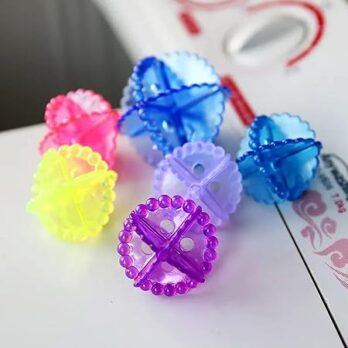 KVG Silicon Washing Machine Cloth Wash Ball Multicolor (Pkt Of 4Pcs)