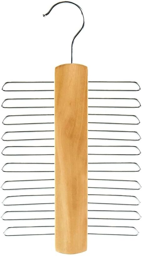 Wooden 20 Bar Tie Rack hanger - Image 2