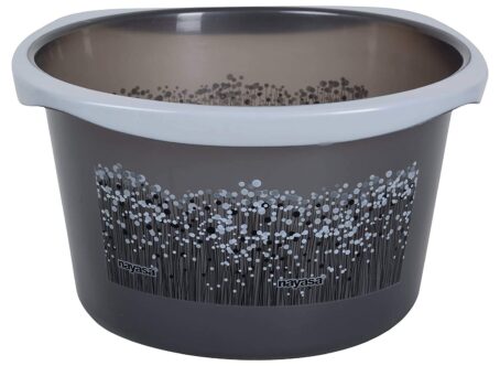 Nayasa Plastic Funk Bathroom Set 6 Piece (Grey) - Image 3