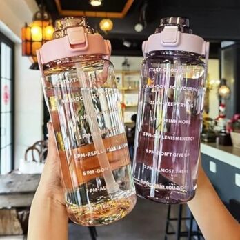 Transparent Water Bottle 2 lit (Multicolor)