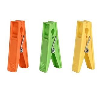 RIVER PLAST Sanyo Plastic Cloth Clips (Pkt of 12ps)