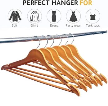 Plastic Hanger for Clothes Hanging (Pack of 6ps)