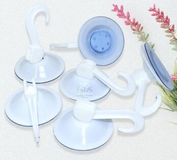 HITEN Powerful Glass Vacuum Suction Cup Hooks White