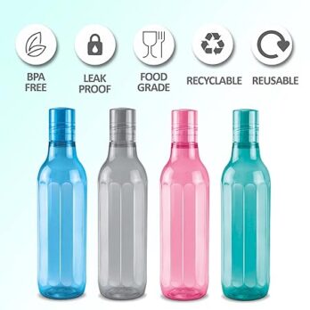 MILTON Prism Water Bottle 1000Ml (Pack Of 1Pcs) Multicolor