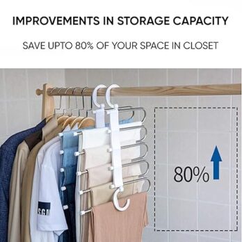 5 in 1 Stainless Steel Foldable Hangers