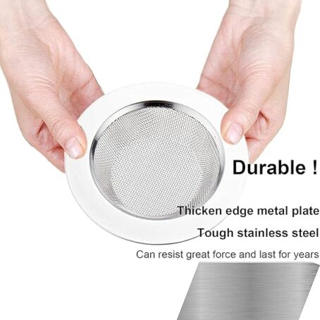 Stainless Steel Sink Strainer Kitchen Drain Basin Basket Filter Stopper Drainer (Pack Of 1Pcs) - Image 3
