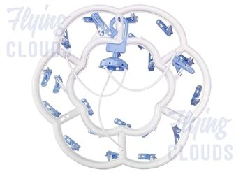 River Plast Round Cloth Drying Hanger with 24 Plastic Clips