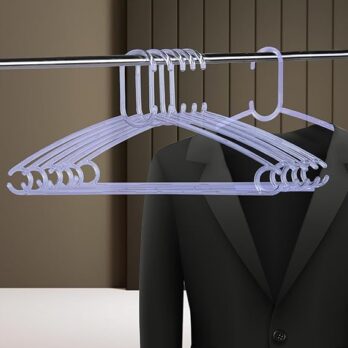 Acrylic Crystal Clothes Hanger for Shirts-Jackets-Dress-Pant (Pack Of 6Pcs)