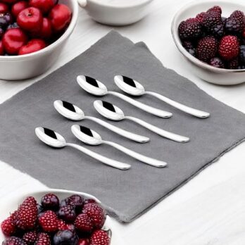 ELEGANTE Stainless Steel Baby Spoon (Set Of 6Pcs)