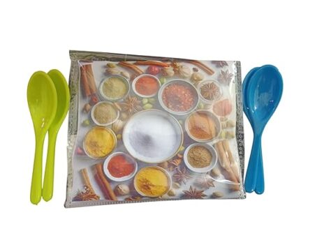 Plastic Masala Spoon for Small Containers, Multipurpose Spoon for Dispensing Tea, Coffee, Sugar, Condiments & Spices (Multicolor, Set of 10) - Image 3