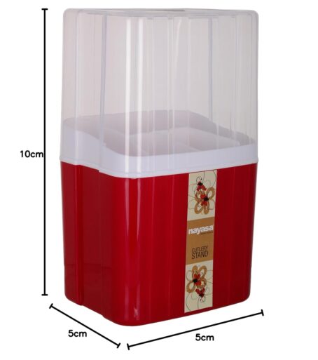 Nayasa Plastic Cutlery Stand For Spoon Fork Chopstick Storage Holder (Pack Of 1Pcs) - Image 4