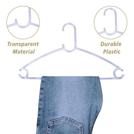 Acrylic Crystal Clothes Hanger for Shirts-Jackets-Dress-Pant (Pack Of 6Pcs) - Image 5