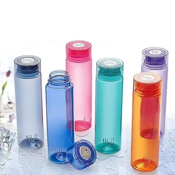 CELLO H2O Round Plastic Water Bottle 1000Ml (Pack Of 1Pcs) Multicolor
