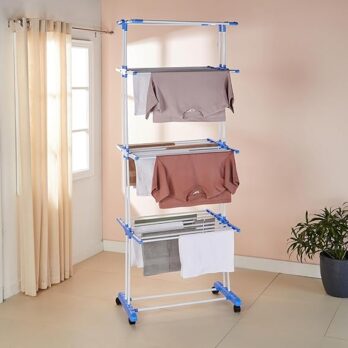 Plastic 4 Layer Cloth Drying Stand