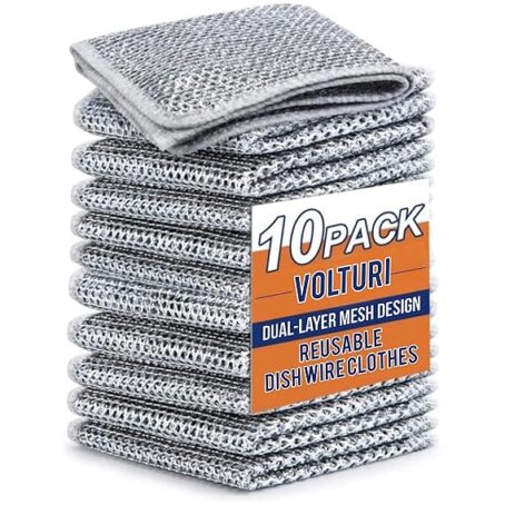 Steel Scrubber for Utensils Cleaning (Pack of 10ps)