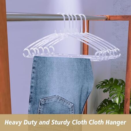 Acrylic Crystal Clothes Hanger for Shirts-Jackets-Dress-Pant (Pack Of 6Pcs) - Image 4