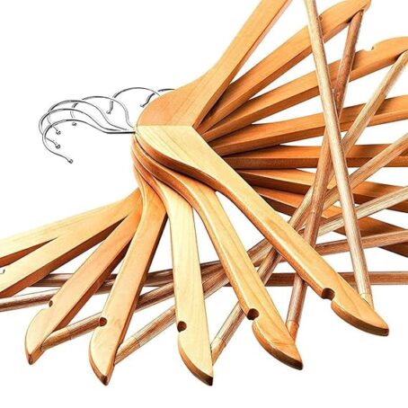 Wooden Hanger With Plastic Sleeve (Pack of 6ps) - Image 2