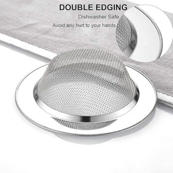 Stainless Steel Sink Strainer Kitchen Drain Basin Basket Filter Stopper Drainer (Pack Of 1Pcs)