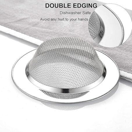 Stainless Steel Sink Strainer Kitchen Drain Basin Basket Filter Stopper Drainer (Pack Of 1Pcs) - Image 2