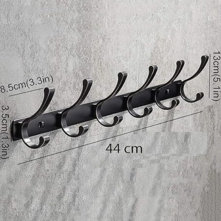 Stainless Steel Wall (Khuti) Black For Cloth Hanging (Pack Of 1Pcs) - Image 4