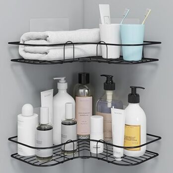 Metal Bathroom Organizer With Heavy Duty Sticker (without drill)