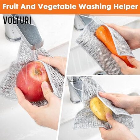 Steel Scrubber for Utensils Cleaning (Pack of 10ps) - Image 4
